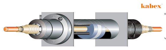 High-voltage hermetic cable penetration bushing inlets for nuclear power plant