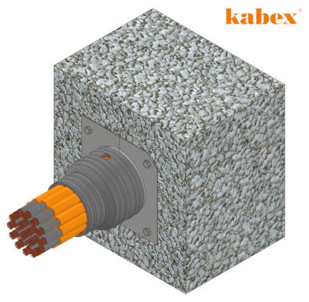 Zatěsnění kabelové průchodky typu Salnik pro jaderné elektrárny